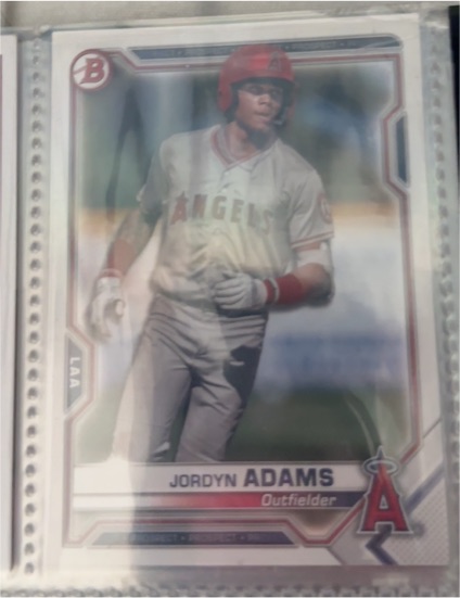 2021 Bowman #BP-30 Jordyn Adams — front