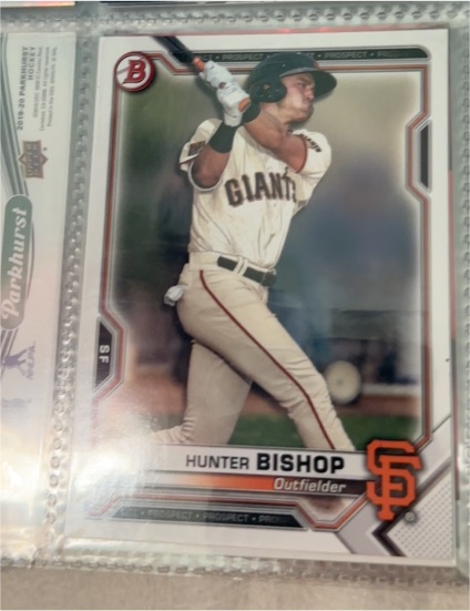 2021 Bowman #BP-18 Hunter Bishop — front