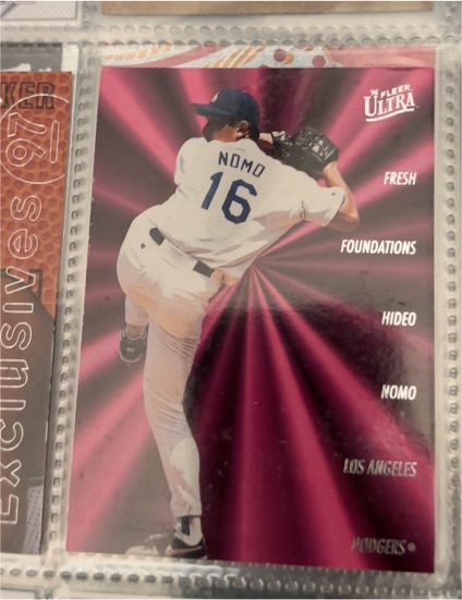 1996 Fleer Ultra Fresh Foundations #8 Hideo Nomo — front