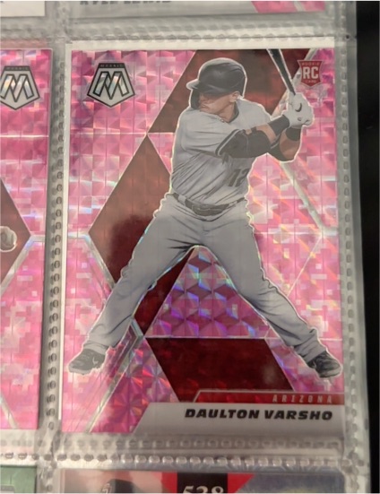 2021 Panini Mosaic Rookie Pink Camo #RC Daulton Varsho — front