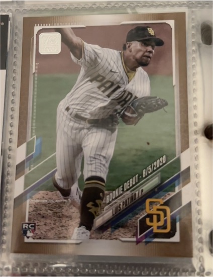 2021 Topps Update #US214 Luis Patino — front