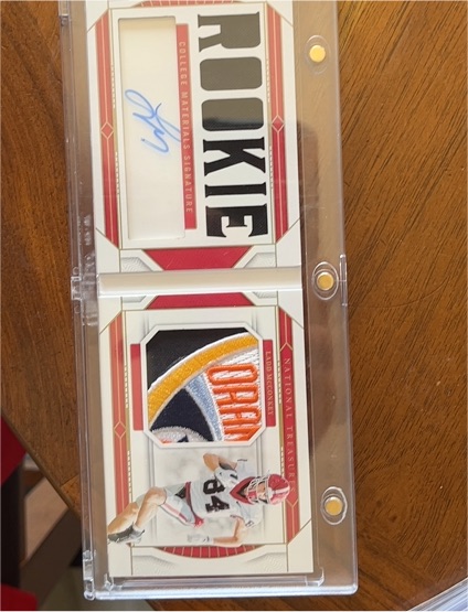 2024 Panini National Treasures Collegiate Xavier Legette Rookie Bowl Patch Booklet — front