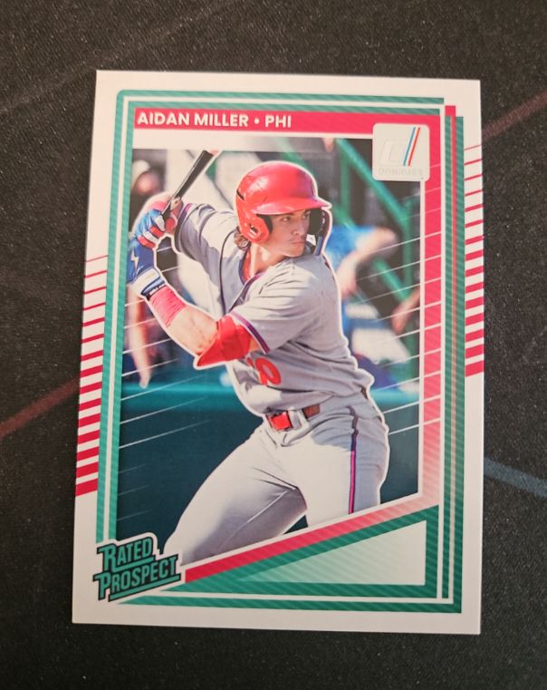 2025 Donruss #141 Aidan Miller Rated Prospect — front
