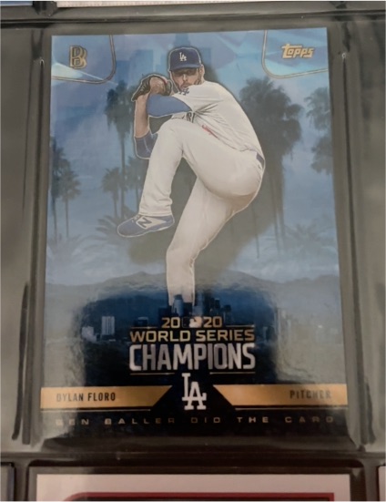 2020 Topps Ben Baller World Series Champions Dylan Floro — front