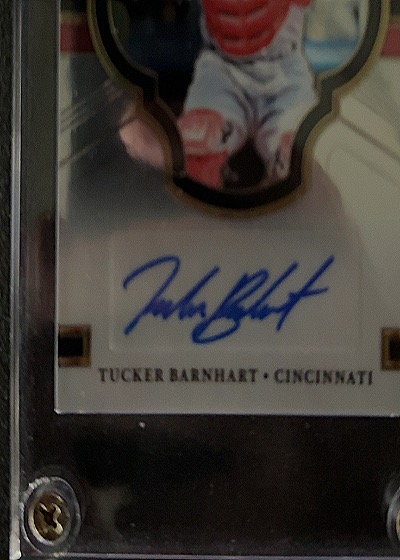 2018 Panini Select Signatures #SS-TB Tucker Barnhart — front