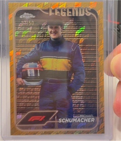 2024 Topps Chrome Formula 1 F1 Legends #187 Michael Schumacher — front
