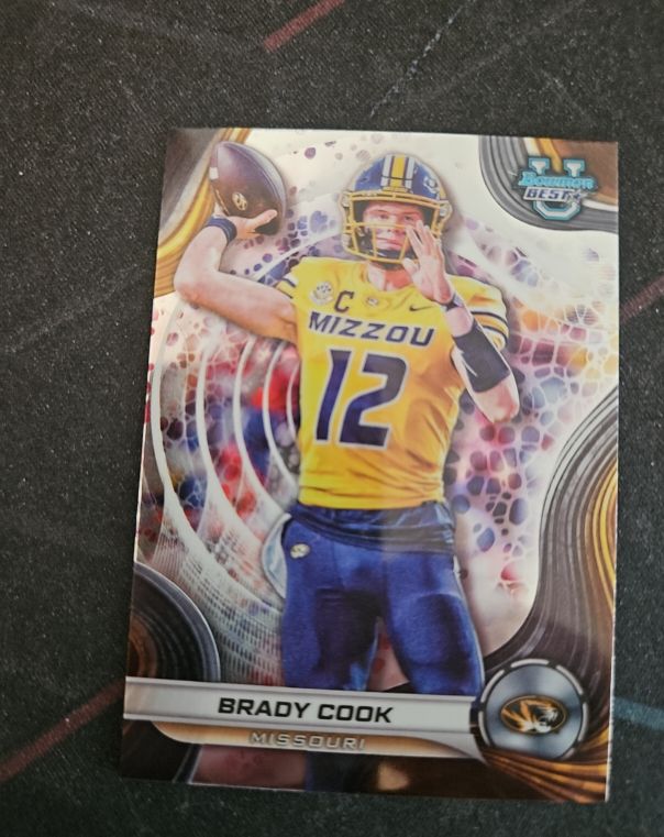 2024 Bowman Best University #2 Brady Cook — front