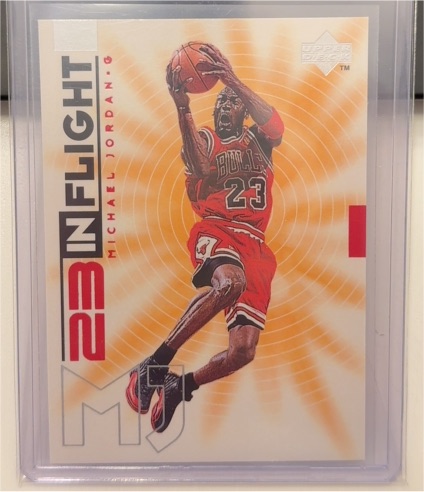 1998 Upper Deck Michael Jordan Living Legend #IF5 Michael Jordan In-Flight — front