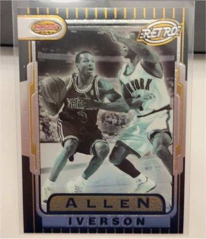 1996-97 Bowman's Best Retro #TB13 Allen Iverson — front