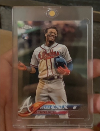 2018 Topps Chrome Update #HMT25 Ronald Acuna Jr. — front