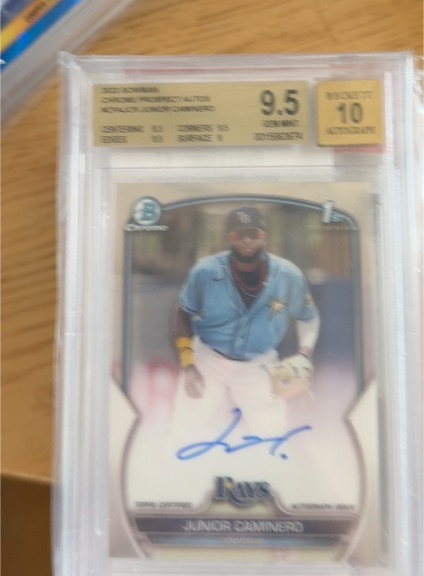 2023 Bowman Chrome #CPA-JCR Junior Caminero — front