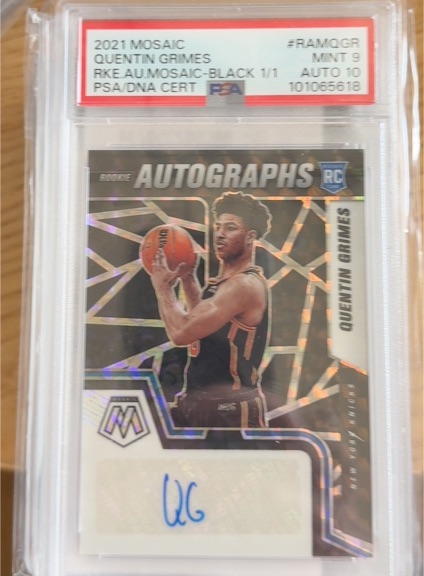 2021 Panini Mosaic #RAMQGR Quentin Grimes — front