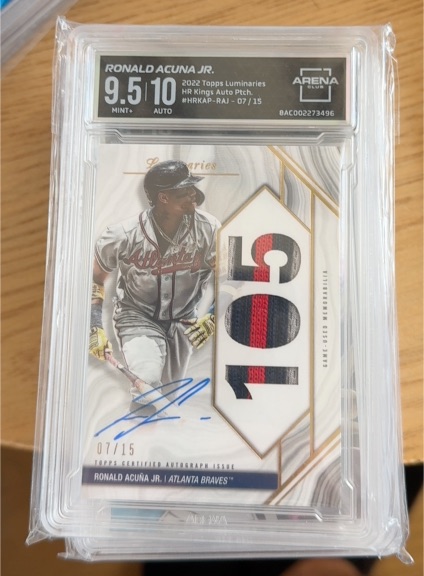 2022 Topps Luminaries #HRKAP-RAJ Ronald Acuña Jr. — front
