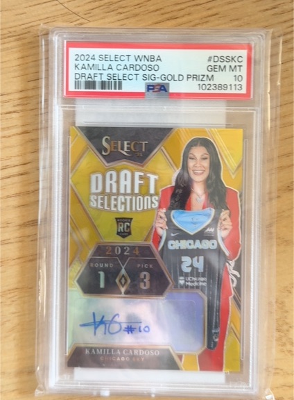 2024 Panini Select WNBA Draft Selections Signatures Kamilla Cardoso #DSSKC — front
