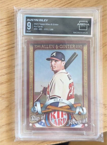 2023 Topps Allen & Ginter #RC-ARI Austin Riley — front