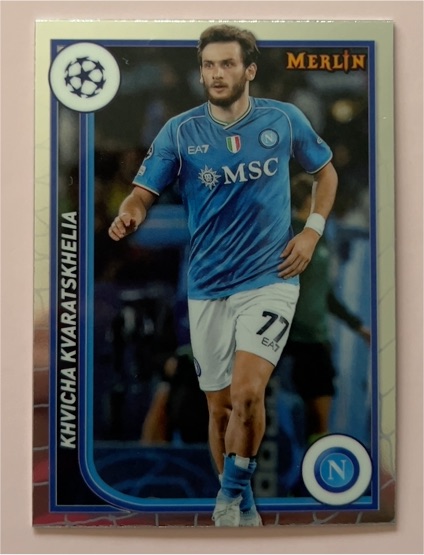 2023-24 Topps Merlin UEFA Club Competitions #123 Khvicha Kvaratskhelia — front