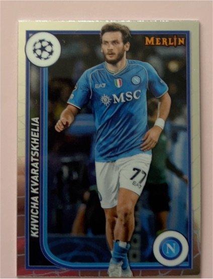 2023-24 Topps Merlin UEFA Club Competitions #123 Khvicha Kvaratskhelia — front
