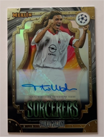 2023-24 Topps Merlin UEFA Sorcerers Auto Paolo Maldini — front