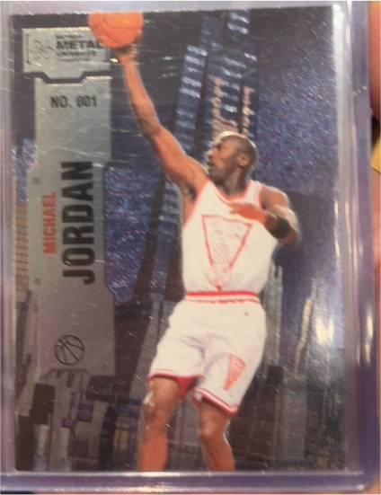 2022 Skybox Metal Universe Champions #001 Michael Jordan — front