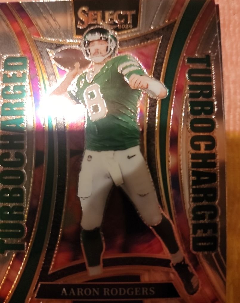 2024 Panini Select #8 Aaron Rodgers Turbocharged — front