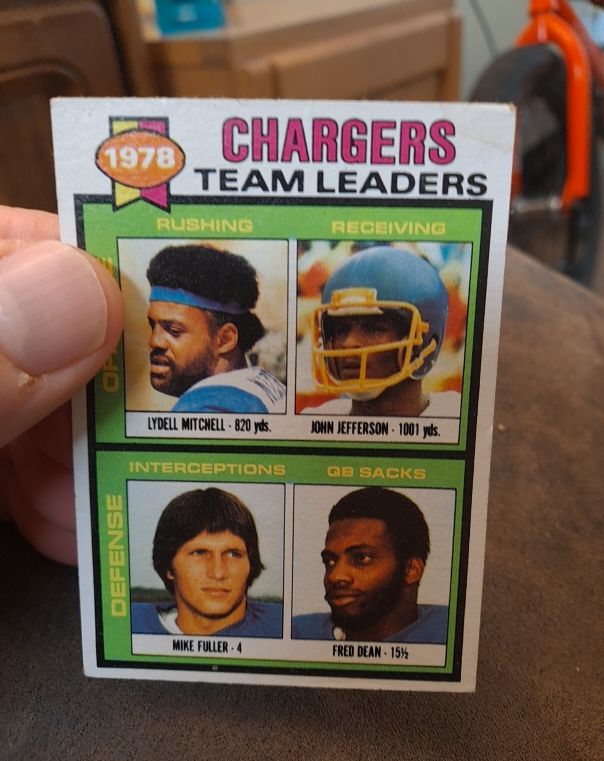 1979 Topps #338 San Diego Chargers Team Leaders — front
