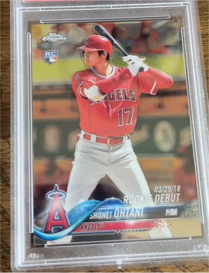 2018 Topps Chrome Update #HMT32 Shohei Ohtani Rookie Debut — front