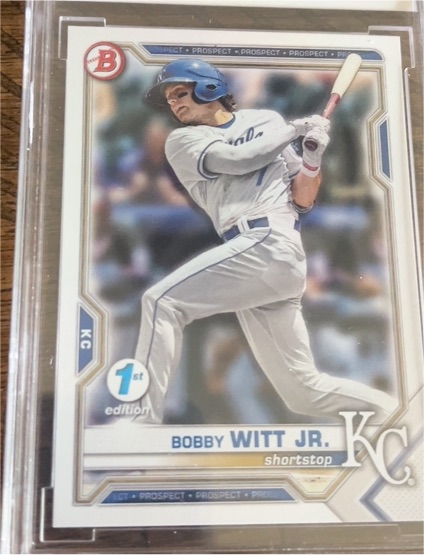 2021 Bowman Draft 1st Edition #BD-47 Bobby Witt Jr. — front