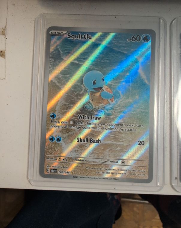 2023 Pokémon Scarlet & Violet 151 #170/165 Squirtle Illustration Rare Holo — front