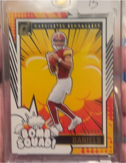 2024 Panini Donruss #29 Jayden Daniels Bomb Squad — front