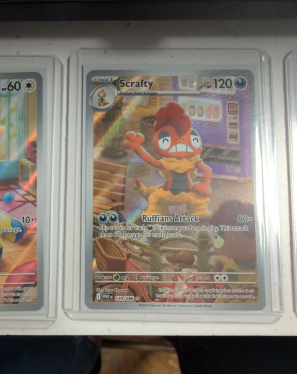 2023 Pokémon Scarlet & Violet #139 Scrafty Illustration Rare — front