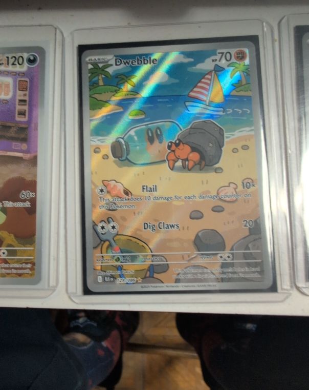 2023 Pokémon TCG SV11b #129 Dwebble Illustration Rare Black Bolt — front
