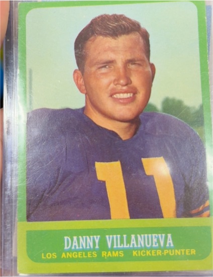 1963 Topps #43 Danny Villanueva — front
