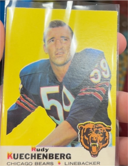 1969 Topps #117 Rudy Kuechenberg — front