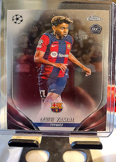 2023-24 Topps Chrome UEFA Club Competitions #64 Lamine Yamal — front
