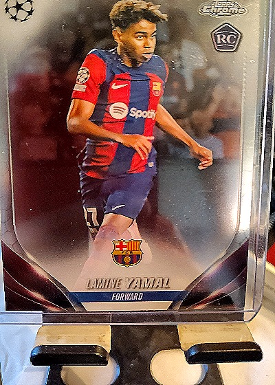 2023-24 Topps Chrome UEFA Club Competitions #64 Lamine Yamal — front