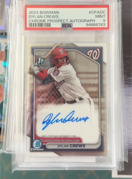 2024 Bowman Chrome Prospect Autograph #CPADC Dylan Crews — front