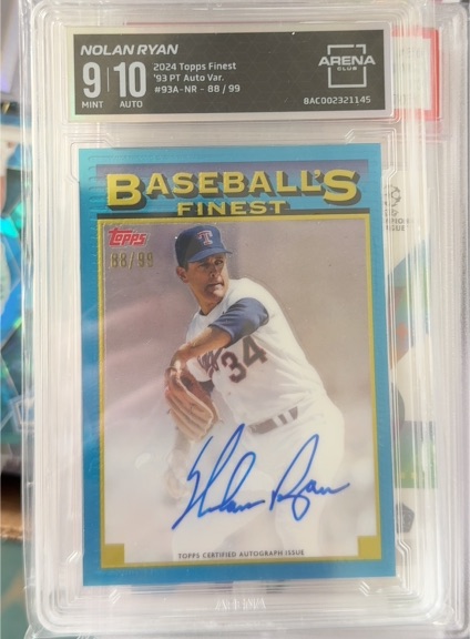 2024 Topps Finest 1993 Finest Prototypes Autographs #93A-NR Nolan Ryan — front