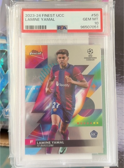 2023-24 Topps Finest UEFA Club Competitions #50 Lamine Yamal — front