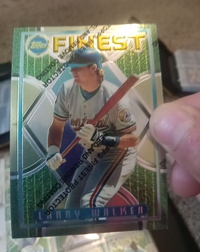 1995 Topps Finest #64 Larry Walker — front