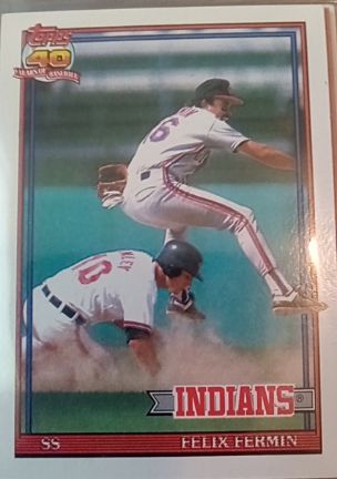 1991 Topps #193 Felix Fermin — front