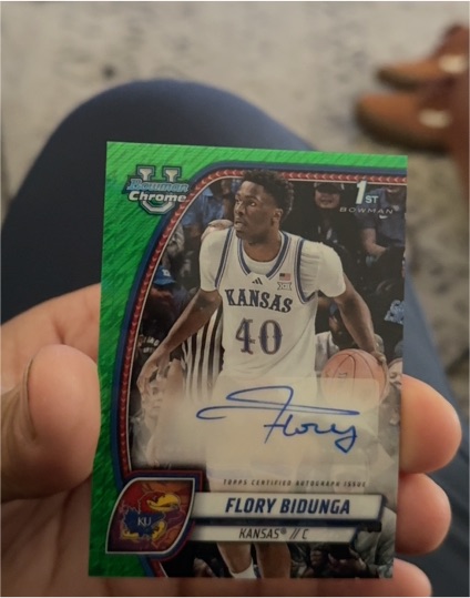 2024-25 Bowman University Chrome #40 Flory Bidunga — front