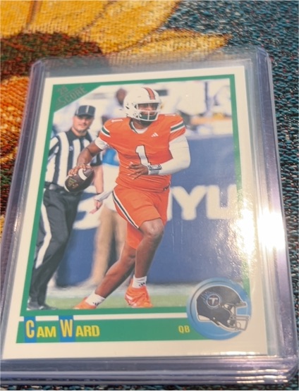 2025 Panini Score #4 Cam Ward — front