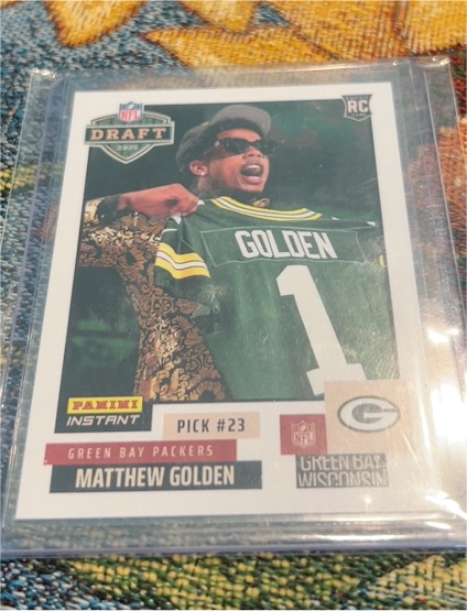 2025 Panini Instant NFL Draft #23 Matthew Golden — front