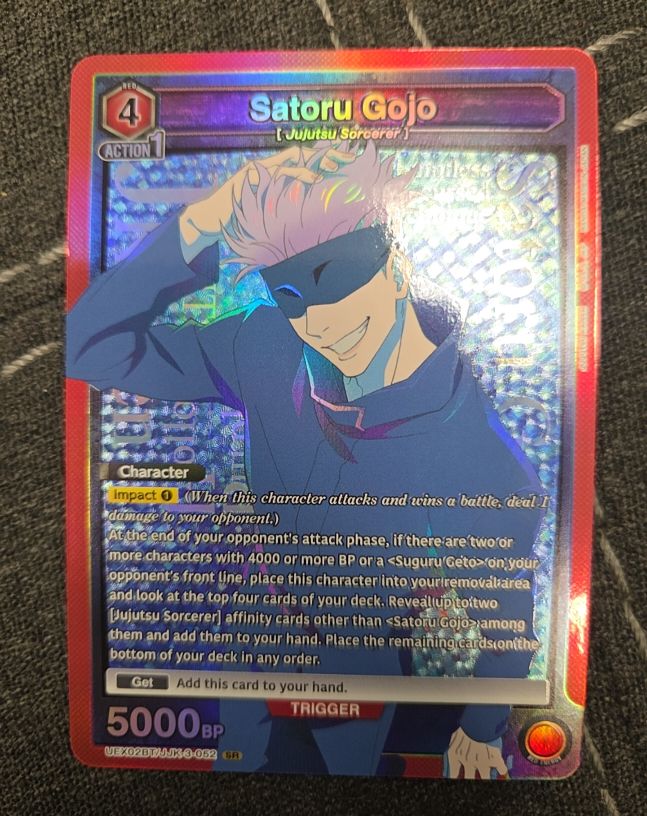 Bandai Union Arena Jujutsu Kaisen Vol. 2 #EX04BT/JJK-3-052 Satoru Gojo — front