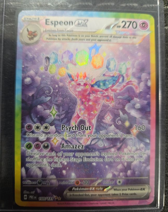 2025 Pokemon #155 Espeon ex — front