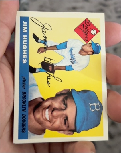 1955 Topps #51 Jim Hughes — front