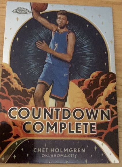 2024-25 Topps Chrome #CC-4 Chet Holmgren Countdown Complete — front