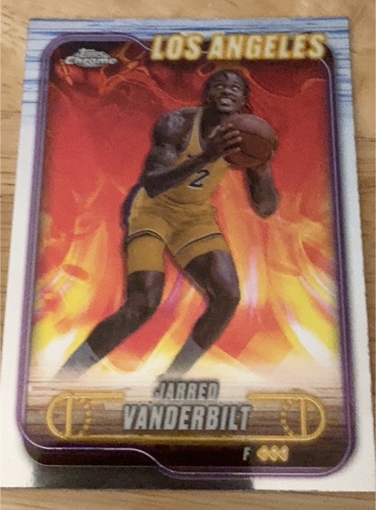 2024-25 Topps Chrome #27 Jarred Vanderbilt — front