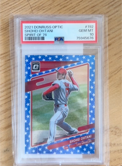2021 Donruss Optic #192 Shohei Ohtani Spirit of 76 — front