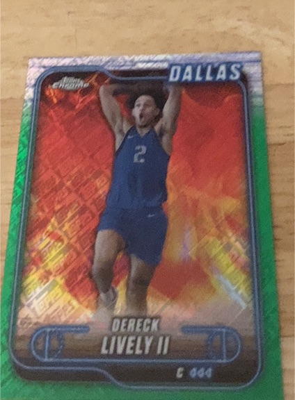 2024-25 Topps Chrome #114 Dereck Lively II — front